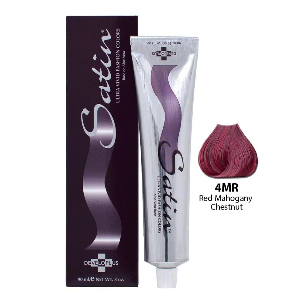 Satin Ultra Vivid Hair Color, 4 Red Mahogany Chestnut, 3 Oz